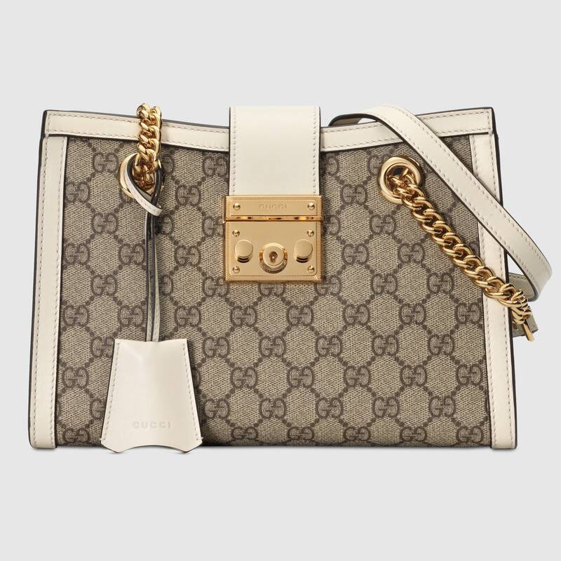 Gucci Padlock GG Small Shoulder Bag 498156 White